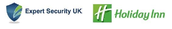 Expert Security UK and Holiday Inn logos